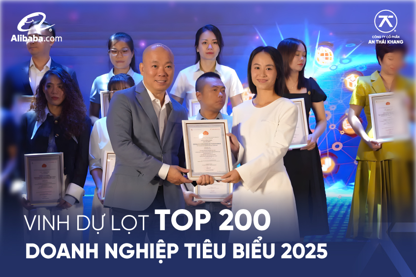 An Thai Khang Honored to Be Named Among Top 200 Outstanding Enterprises 2025 on Alibaba