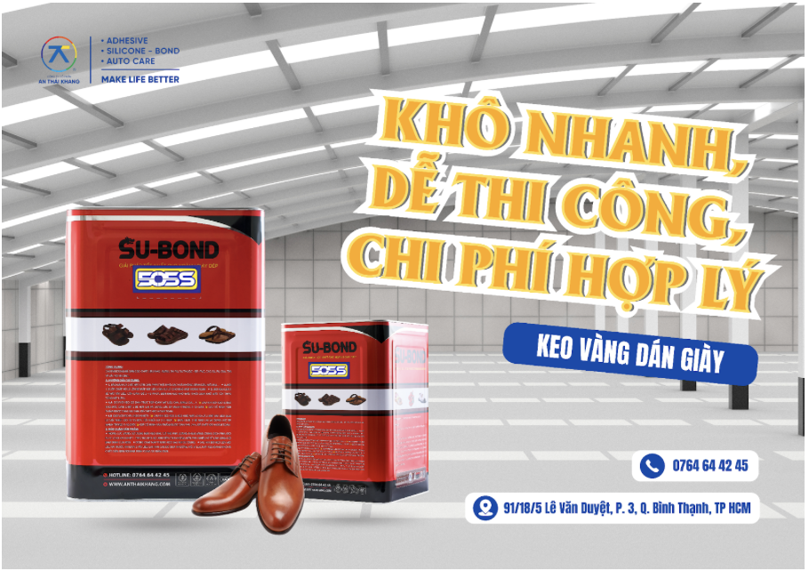 Keo vàng SB-505S dán giày da simili và phụ kiện giày dép