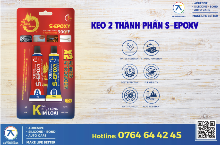 S-Epoxy Two-Component Adhesive – High-Strength AB Glue for Multiple Materials