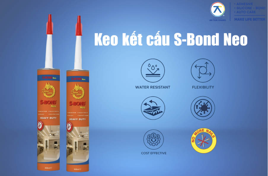 Keo kết cấu S-Bond Neo dùng cho thi công nội thất.