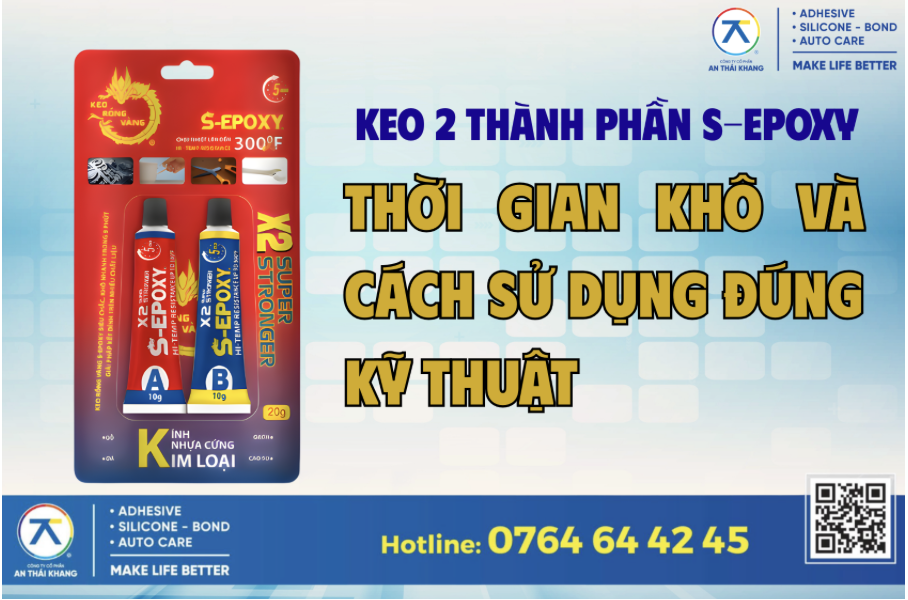 Keo AB 2 thành phần bao lâu thì khô? Hướng dẫn dùng đúng kỹ thuật