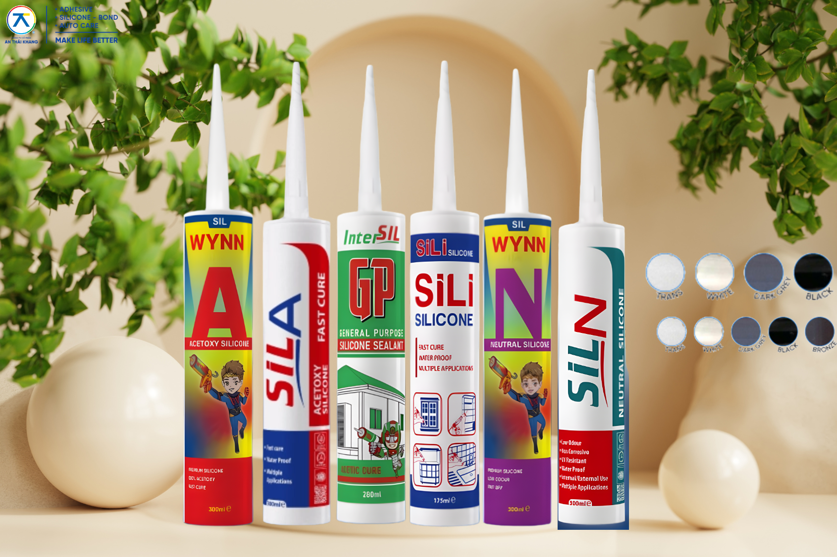 Bảng màu keo silicon: Cách chọn màu chuẩn