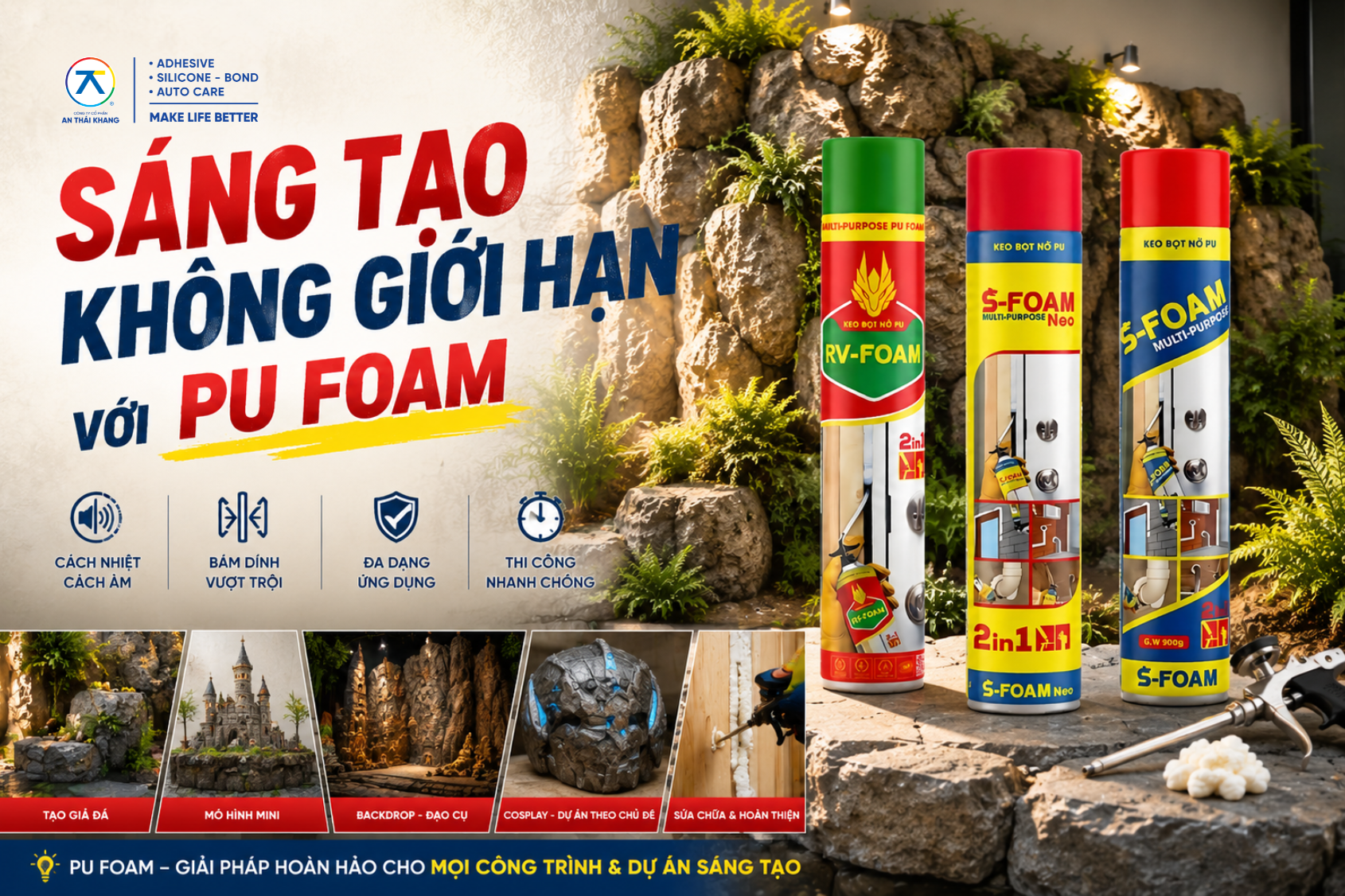 Sáng Tạo Không Giới Hạn Với Vật Liệu PU Foam
