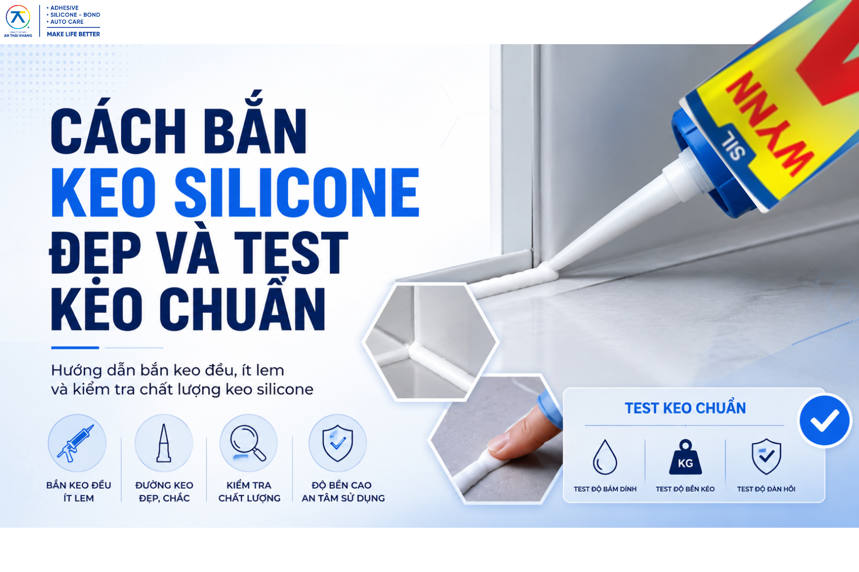How to Apply Silicone Sealant Neatly and Test It Properly