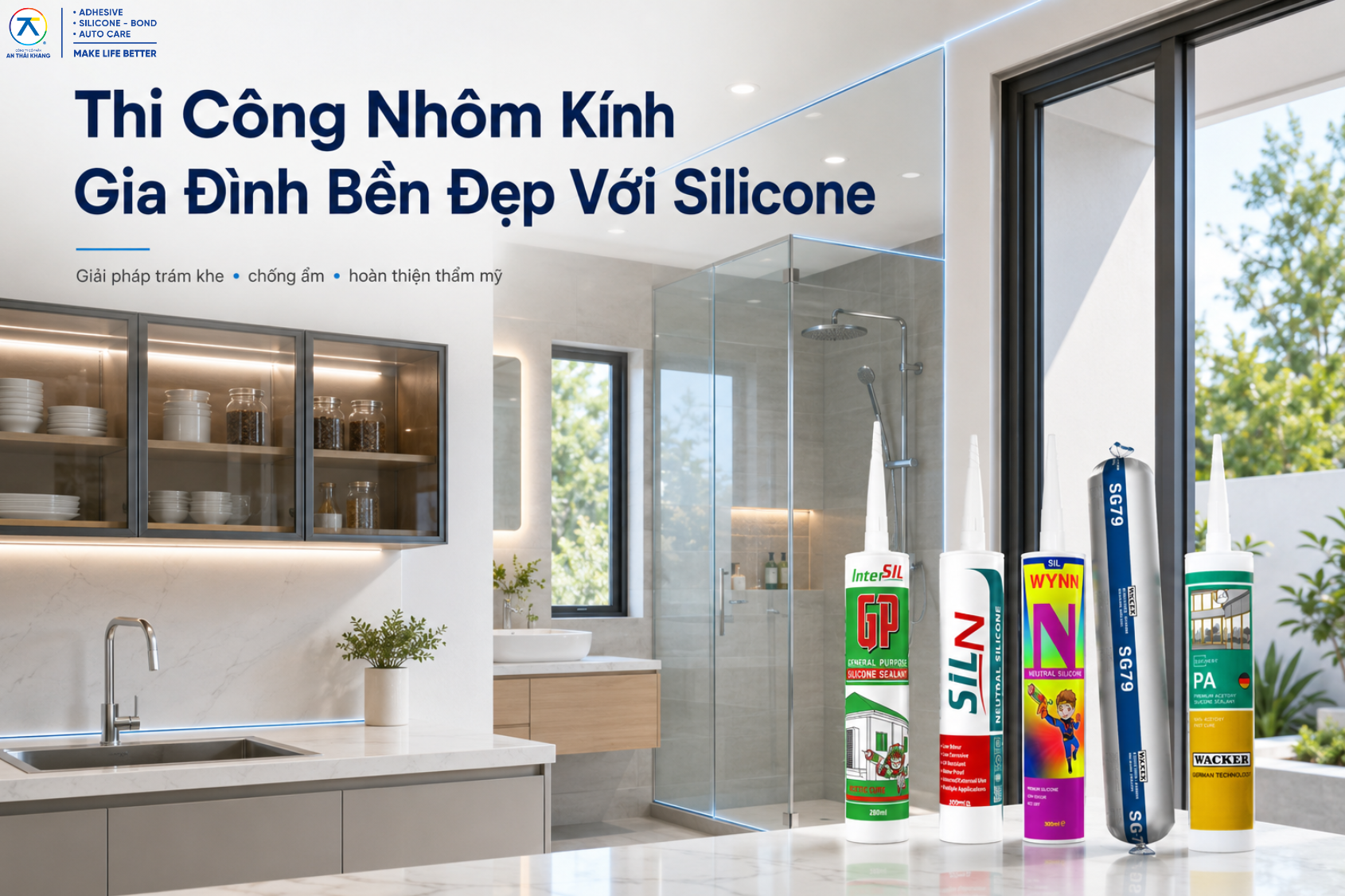 Durable and Attractive Residential Aluminium and Glass Installation with Silicone