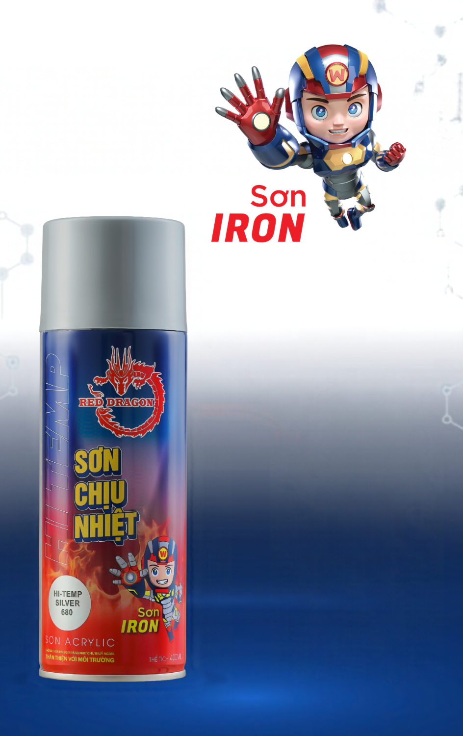Sơn Xịt Chịu Nhiệt IRON