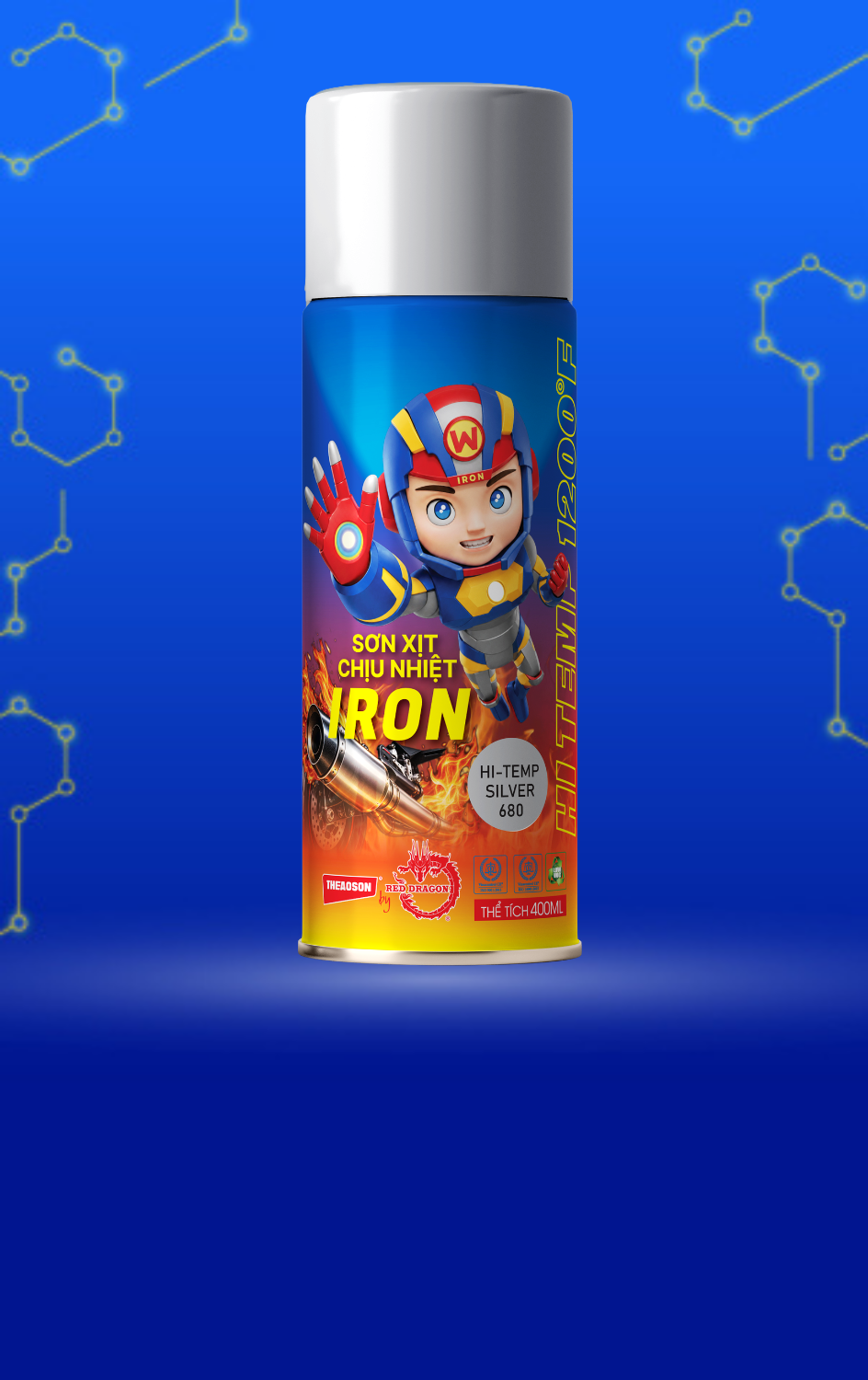 Sơn Xịt Chịu Nhiệt IRON