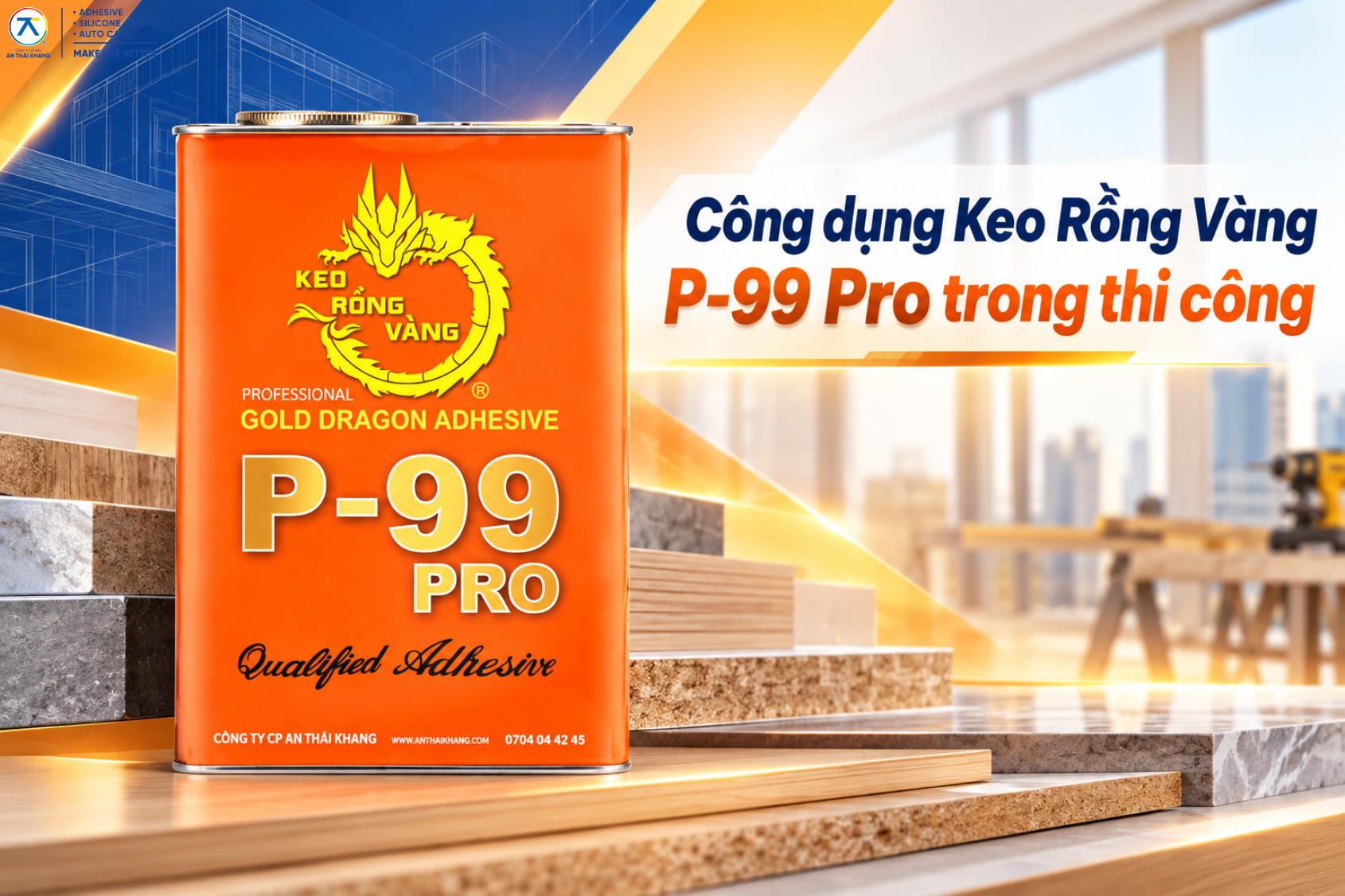 Applications of Gold Dragon Adhesive P-99 Pro  in Construction and Manufacturing